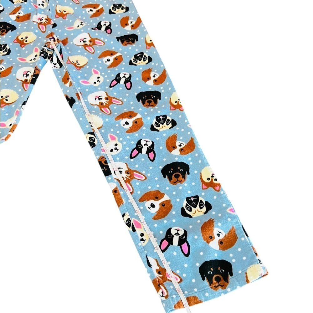 Pajama Mania Women's Dog Print Pajama Set - Blue and Brown Size Small - Picture 8 of 14